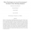 Who Participates in Local Government? Evidence from Meeting Minutes