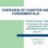 The Next Chapter of 40B: A Training on the Fundamentals and Latest Developments in the Affordable Housing Law 
