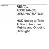 Rental Assistance Demonstration: HUD Needs to Take Action to Improve Metrics and Ongoing Oversight