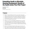 Embedding Health in Affordable Housing Development